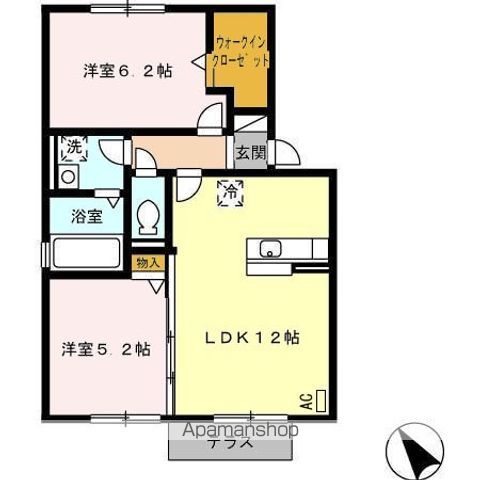 シャローム B棟の間取り写真