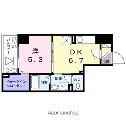 ＲＥＳＰＥＣＴ　ＯＮＥ[1DK/31.12m2]の間取図