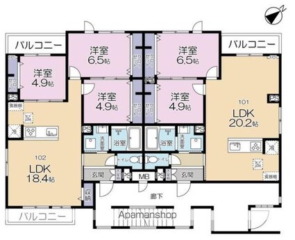 （仮称）流山ＰＪ工事[3LDK/75.09m2]の間取図