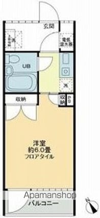 ハウス・エプタ[1K/20.2m2]の間取図
