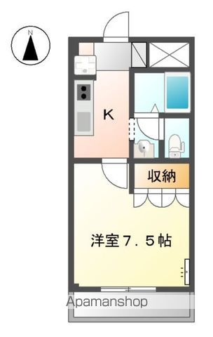 和歌山市川辺のアパートの間取り