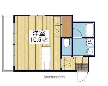 ＳＵＮＲＩＳＥ豊坂[1R/31.38m2]の間取図