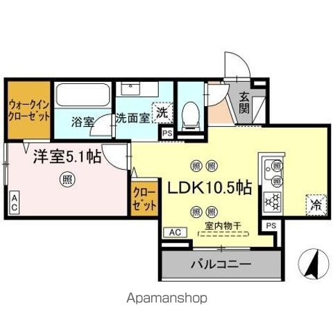 ディアライズ綾羅木本町 A棟の間取り写真