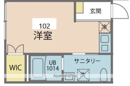 カインドネス練馬春日町[1R/18.09m2]の間取図
