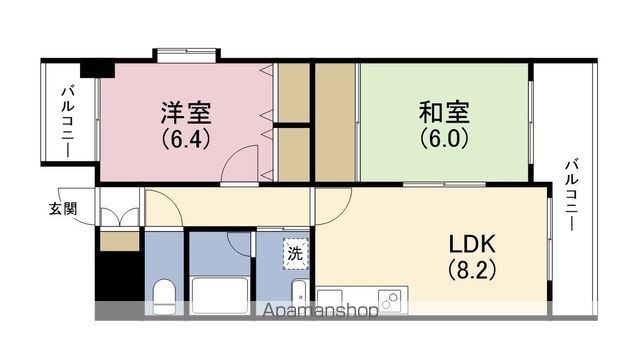 阪神ハイグレードマンション15番館の間取り写真