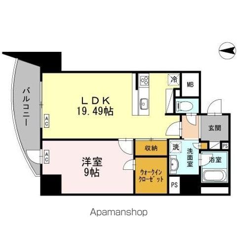ＢＬＡＮＣＡＳＡ　久屋大通 1202 ｜ 愛知県名古屋市中区丸の内３丁目19-3（賃貸マンション1LDK・12階・62.48㎡） その2