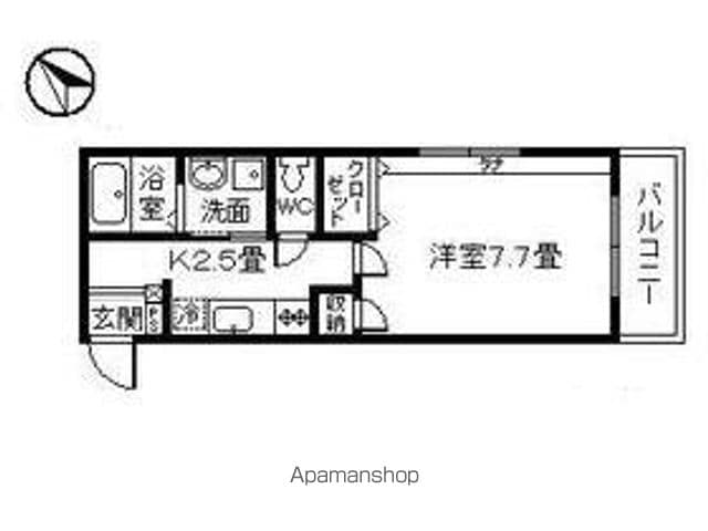 鴨池第16富山ビルの間取り写真
