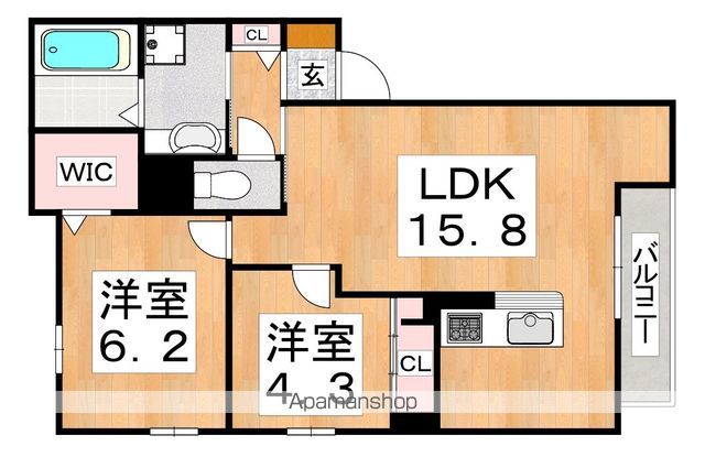 CASA COMFORT YAMASAKAの間取り写真