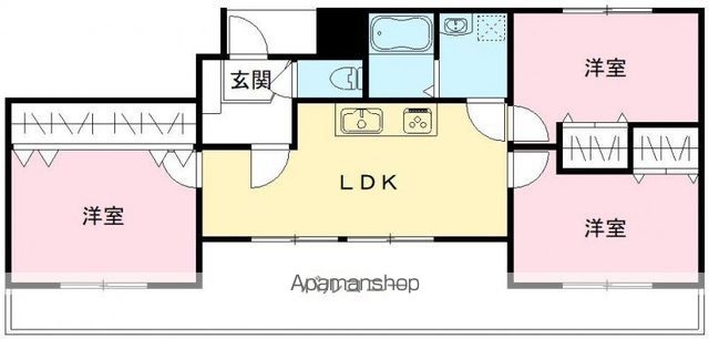 GARNET RESIDENCE上桂の間取り写真