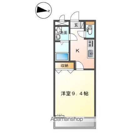 Ｆ’Ｓ　ＣＯＵＲＴ[1K/30.96m2]の間取図
