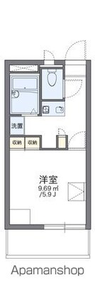 レオパレス大空[1K/20.28m2]の間取図