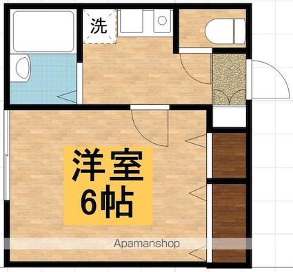 東京都立川市高松町３丁目[1K/20.26m2]の間取図