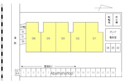 香川県高松市木太町[2LDK/70.54m2]の配置図