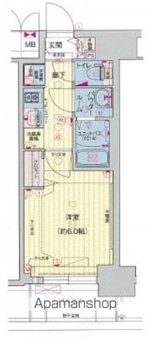 プレサンス梅田東グラッドの間取り写真