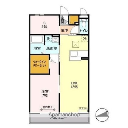 リュイール　Ⅱ[1LDK/50.29m2]の間取図
