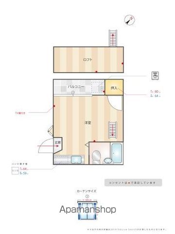 福岡市東区香椎のアパートの間取り