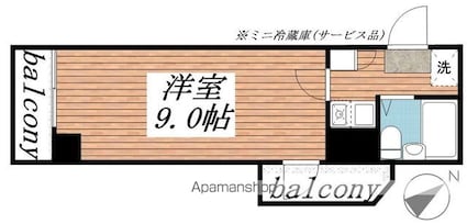 メゾン・ド・南大塚Ｎｏ．１[1K/21.01m2]の間取図