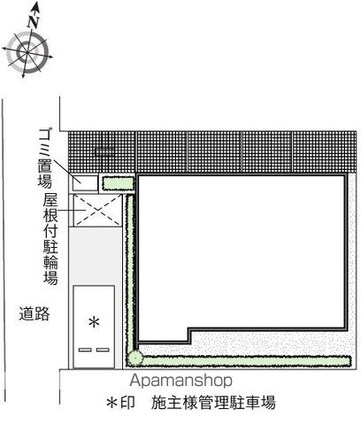 レオネクスト双葉[1K/30.11m2]の配置図