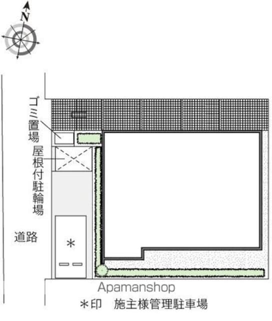 レオネクスト双葉[1K/30.11m2]の配置図