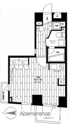 ステージファースト方南町アジールコート[1R/28.26m2]の間取図