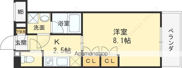 阪急電鉄伊丹線 新伊丹駅 徒歩7分 4階建 築9年の間取り写真