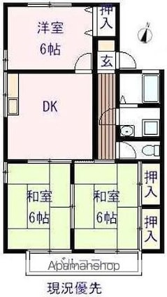 アーバングレイス[3DK/59.2m2]の間取図