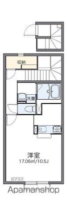 レオネクストミルキーウェイ[1K/37.26m2]の間取図