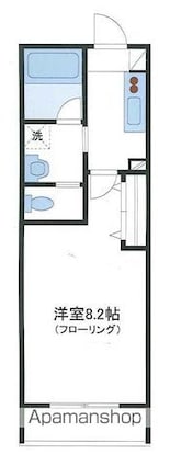 メゾンこばやし[1K/26.72m2]の間取図