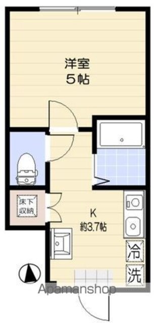 東京都杉並区成田西２丁目[1K/19.04m2]の間取図