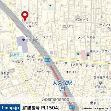 ハイネスプラザ新宿５[1R/20.7m2]の周辺6