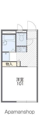 レオパレスｇｒａｃｅ[1K/20.28m2]の間取図