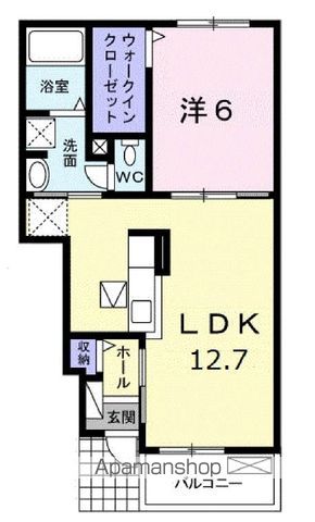 【鹿嶋市大字平井のアパートの間取り】