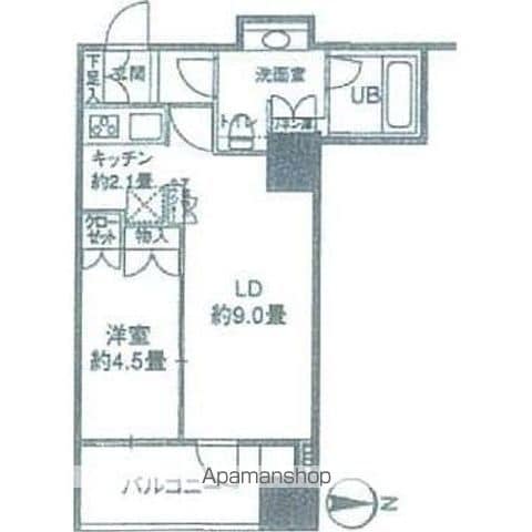カスタリアタワー品川シーサイドの間取り写真