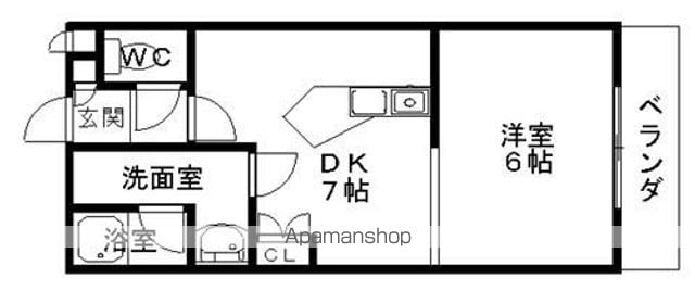 ヴィラージュホンマの間取り写真