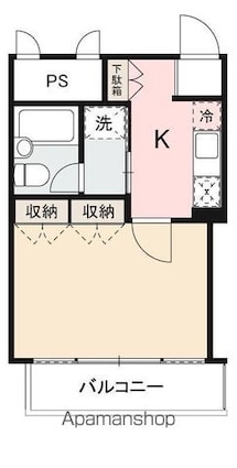 香川県高松市田町[1K/31.75m2]の間取図