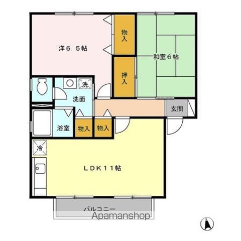 プレミールハイム A棟の間取り写真