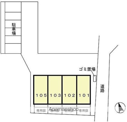 ワグネル　ペレイラ　カルドーゾ[3LDK/81.72m2]の配置図