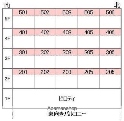 プチメゾン竹内ＩＩ[2DK/37.8m2]の配置図