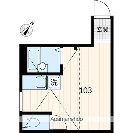 ＭＧＢ狛江[1R/15m2]の間取図