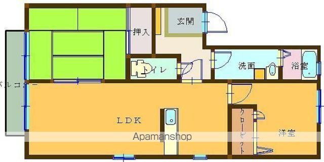 サンシャイン B棟の間取り写真