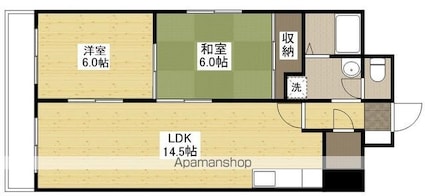Ｋコーポ[2LDK/60.5m2]の間取図