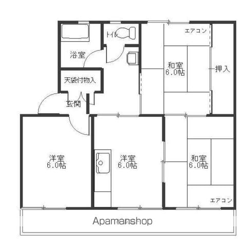 マルタカマンションの間取り写真