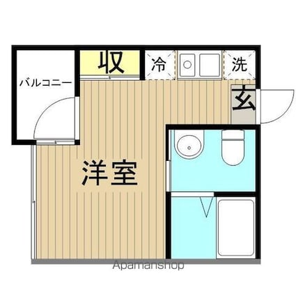 フォレシア鎌倉[1K/18.21m2]の間取図
