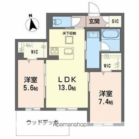 シャーメゾン加納神明の間取り写真