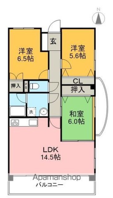 メゾンふだば[3LDK/71.94m2]の間取図