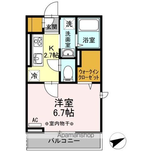 【立川市柴崎町のアパートの間取り】