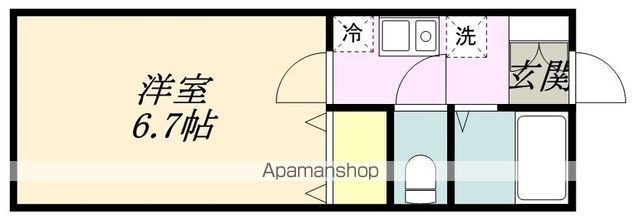 横浜市南区永田北のアパートの間取り