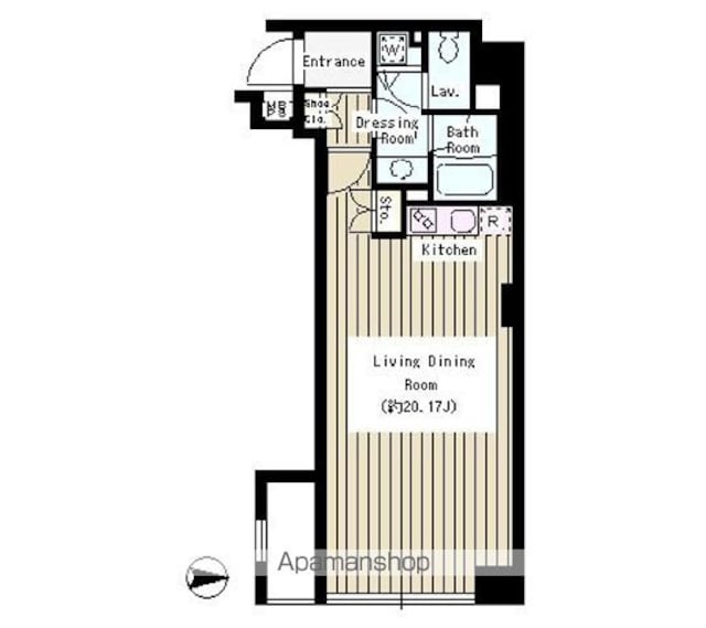 Ｃｒｅａｒｅ麹町[1R/46.89m2]の間取図