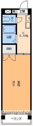 サニーハイツこのはな[1K/26.27m2]の間取図