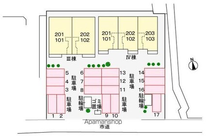 ヴィラージュⅣ[2LDK/57.02m2]の配置図